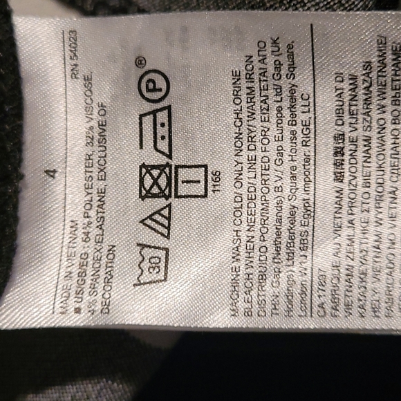 Banana Republic Grey Black Striped Skirt 4 - Picture 7 of 7